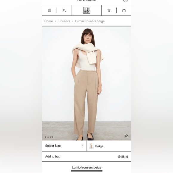 Toteme Trousers - Picture 3 of 11